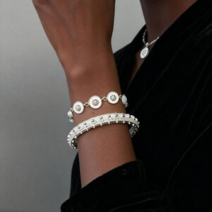 Ethnic Silver Stacking Bracelet Set