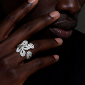 Miao Silver Filigree Butterfly Ring